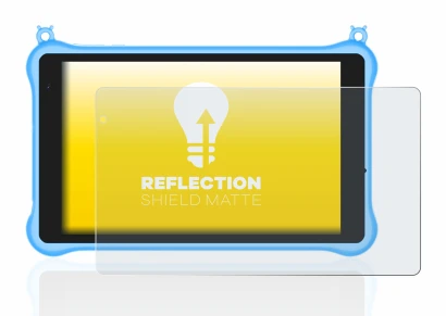 Abbildung des Geräts Blackview Tab 5 Kids mit einer Vielzahl des Displayschutzes.