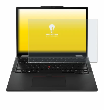 Abbildung des Geräts Lenovo ThinkPad X13 Gen 4 mit einer Vielzahl des Displayschutzes.
