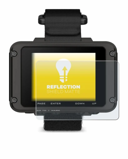 Abbildung des Geräts Garmin Foretrex 801 mit einer Vielzahl des Displayschutzes.