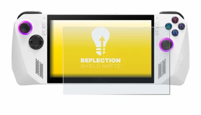 Abbildung des Geräts ASUS ROG Ally (2023) RC71L mit einer Vielzahl des Displayschutzes.