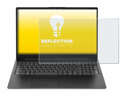 Abbildung des Geräts Lenovo V15 Gen 4 AMN mit einer Vielzahl des Displayschutzes.