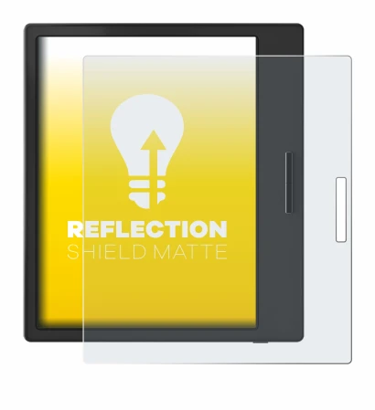 Abbildung des Geräts Boox Page mit einer Vielzahl des Displayschutzes.