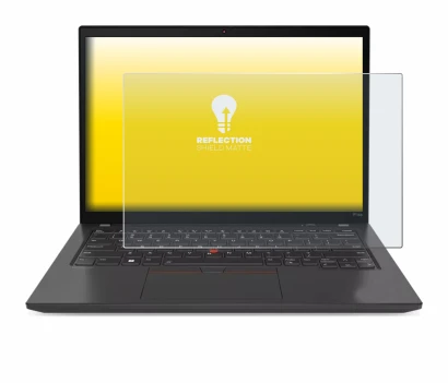 Abbildung des Geräts Lenovo ThinkPad P14s Gen 4 mit einer Vielzahl des Displayschutzes.