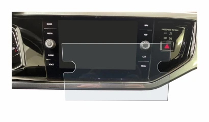 Abbildung des Geräts Volkswagen Polo VI Ready 2 Discover 8" mit einer Vielzahl des Displayschutzes.