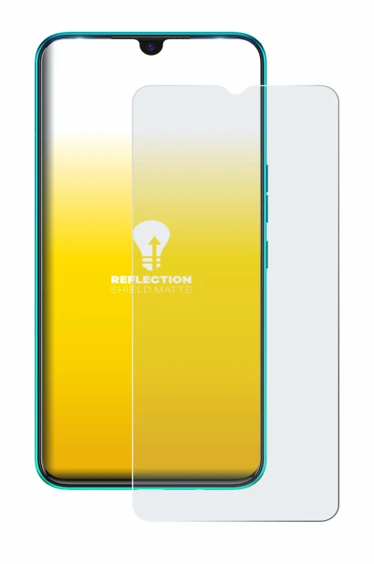 Abbildung des Geräts Tecno Spark 7 mit einer Vielzahl des Displayschutzes.
