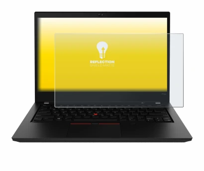 Abbildung des Geräts Lenovo ThinkPad P14s Gen 2 mit einer Vielzahl des Displayschutzes.