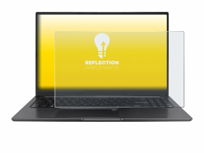 Abbildung des Geräts ASUS Vivobook 15 OLED mit einer Vielzahl des Displayschutzes.