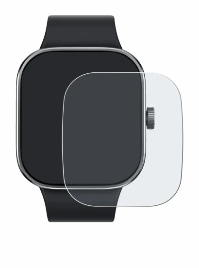 Abbildung des Geräts Xiaomi Redmi Watch 4 mit einer Vielzahl des Displayschutzes.