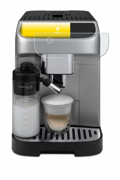 Abbildung des Geräts DeLonghi Magnifica Plus mit einer Vielzahl des Displayschutzes.