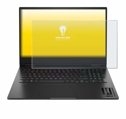 Abbildung des Geräts HP Omen 16 2024 mit einer Vielzahl des Displayschutzes.