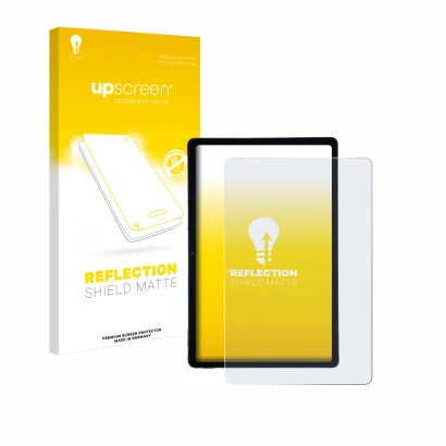 Vorderseite einer Produktverpackung mit dem Markenlogo upscreen. Daneben ist das Gerät AGM Pad P2 mit dem zugehörigen Displays