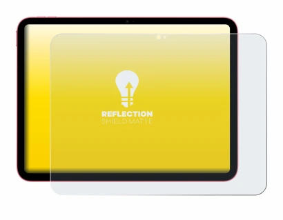 Abbildung des Geräts Apple iPad 10.9" 2022 (10. Gen.) mit einer Vielzahl des Displayschutzes.