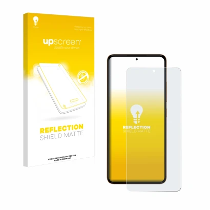 Vorderseite einer Produktverpackung mit dem Markenlogo upscreen. Daneben ist das Gerät HMD Pulse Plus mit dem zugehörigen Disp
