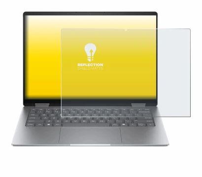 Abbildung des Geräts HP Envy x360 14 2-in-1 mit einer Vielzahl des Displayschutzes.