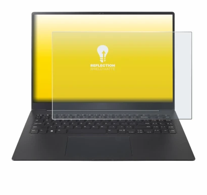 Abbildung des Geräts LG gram Pro 16 2024 mit einer Vielzahl des Displayschutzes.