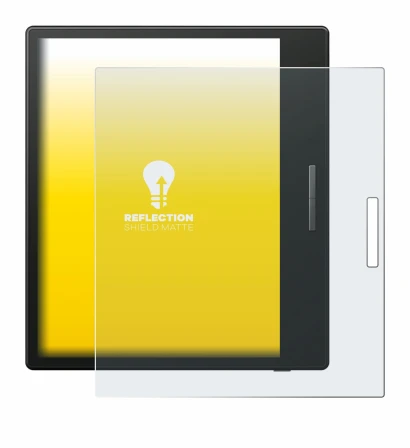 Abbildung des Geräts Boox Go Color 7 mit einer Vielzahl des Displayschutzes.