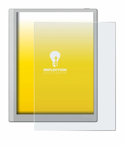 Abbildung des Geräts Boox Go 10.3 mit einer Vielzahl des Displayschutzes.