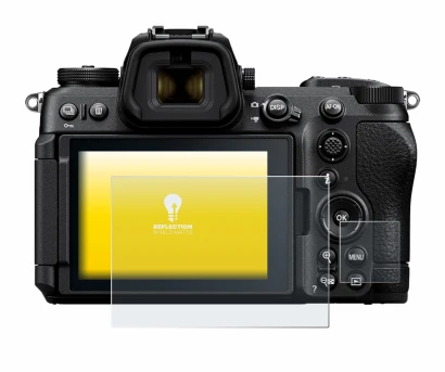 Abbildung des Geräts Nikon Z6 III mit einer Vielzahl des Displayschutzes.