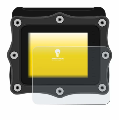 Abbildung des Geräts Shearwater Perdix dive computer mit einer Vielzahl des Displayschutzes.
