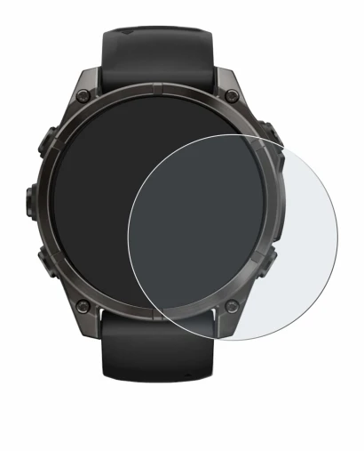 Abbildung des Geräts Garmin Fenix 8 AMOLED (47 mm) mit einer Vielzahl des Displayschutzes.