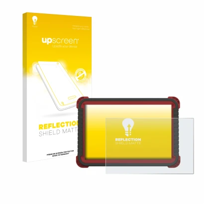 Vorderseite einer Produktverpackung mit dem Markenlogo upscreen. Daneben ist das Gerät Thinktool Master 2 mit dem zugehörigen 