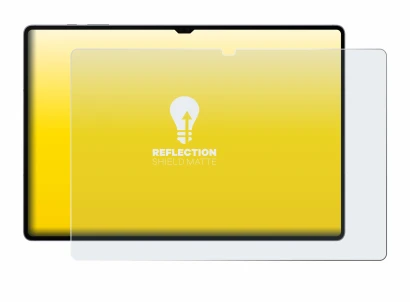 Abbildung des Geräts Samsung Galaxy Tab S10 Ultra 5G mit einer Vielzahl des Displayschutzes.