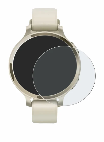 Abbildung des Geräts Garmin Lily 2 Active mit einer Vielzahl des Displayschutzes.