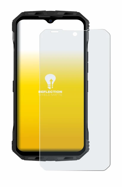 Abbildung des Geräts Doogee V Max Plus mit einer Vielzahl des Displayschutzes.