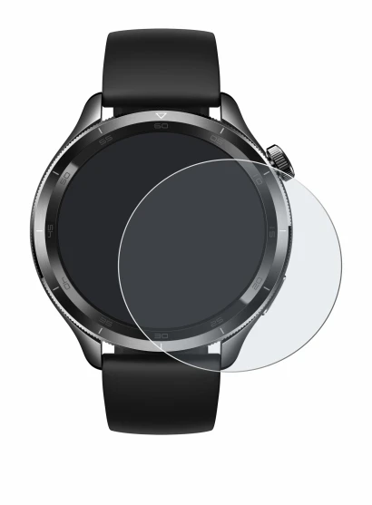 Abbildung des Geräts Xiaomi Watch S4 (47 mm) mit einer Vielzahl des Displayschutzes.