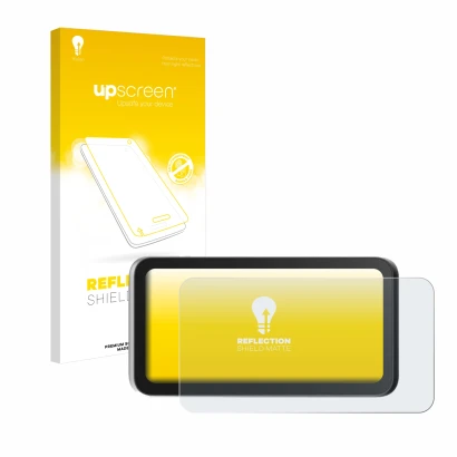 Vorderseite einer Produktverpackung mit dem Markenlogo upscreen. Daneben ist das Gerät Einstar VEGA mit dem zugehörigen Displa