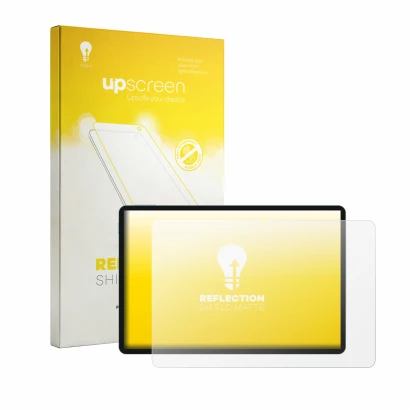 Vorderseite einer Produktverpackung mit dem Markenlogo upscreen. Daneben ist das Gerät Teclast P50 AI mit dem zugehörigen Disp