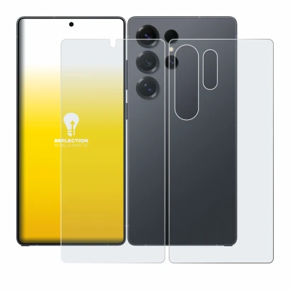 Abbildung des Geräts Samsung Galaxy S25 Ultra Enterprise Edition (Display+Rückseite) mit einer Vielzahl des Displayschutzes.