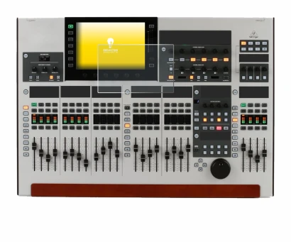 Abbildung des Geräts Behringer Wing mit einer Vielzahl des Displayschutzes.