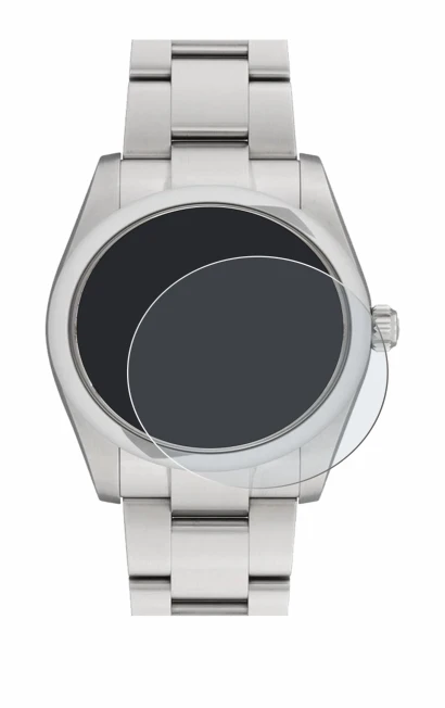 Abbildung des Geräts Rolex Oyster Perpetual 34 mit einer Vielzahl des Displayschutzes.