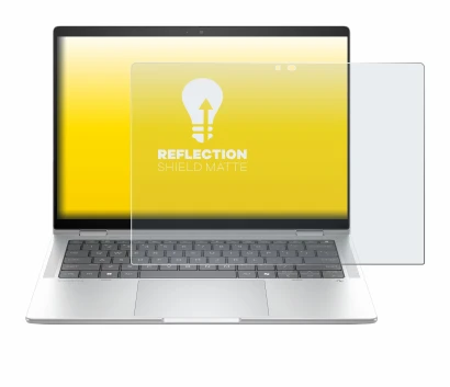 Abbildung des Geräts HP EliteBook X Flip G1i 14" mit einer Vielzahl des Displayschutzes.
