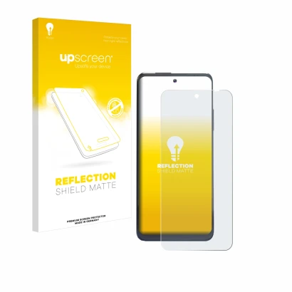 Vorderseite einer Produktverpackung mit dem Markenlogo upscreen. Daneben ist das Gerät Thuraya One mit dem zugehörigen Display
