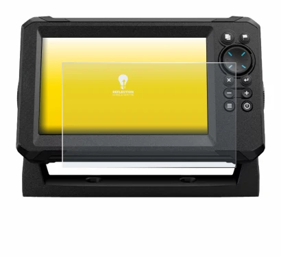 Abbildung des Geräts Lowrance Eagle 7 mit einer Vielzahl des Displayschutzes.