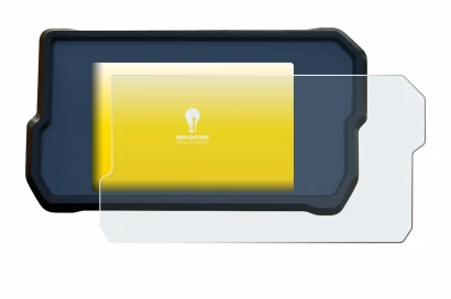 Abbildung des Geräts KTM 390 / 890 Adventure 2020+ mit einer Vielzahl des Displayschutzes.