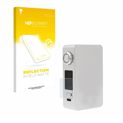 Vorderseite einer Produktverpackung mit dem Markenlogo upscreen. Daneben ist das Gerät Lost Vape Centaurus M200 mit dem zugehö