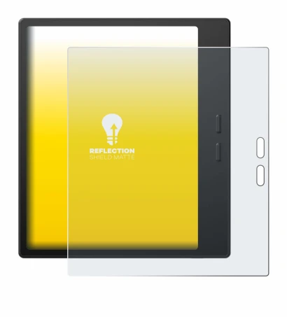 Abbildung des Geräts Boox Go 7 mit einer Vielzahl des Displayschutzes.