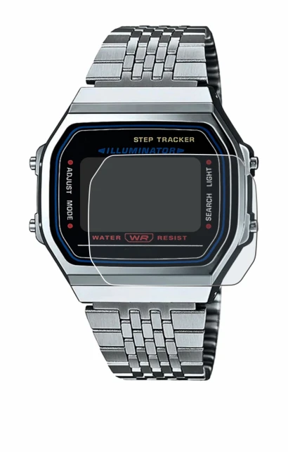 Abbildung des Geräts Casio iconic ABL-100WE-1A mit einer Vielzahl des Displayschutzes.