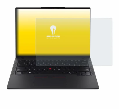 Abbildung des Geräts Lenovo ThinkPad T14 Gen 6 mit einer Vielzahl des Displayschutzes.