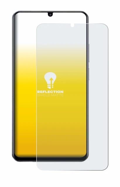 Abbildung des Geräts realme Note 70T mit einer Vielzahl des Displayschutzes.