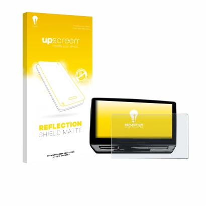 Vorderseite einer Produktverpackung mit dem Markenlogo upscreen. Daneben ist das Gerät Cupra Leon Sportstourer VZ 12.9" 2025 m