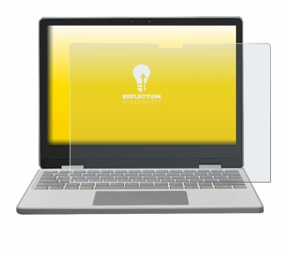 Abbildung des Geräts Framework Laptop 12 mit einer Vielzahl des Displayschutzes.