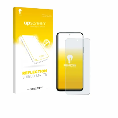 Vorderseite einer Produktverpackung mit dem Markenlogo upscreen. Daneben ist das Gerät Honor 400 Smart mit dem zugehörigen Dis