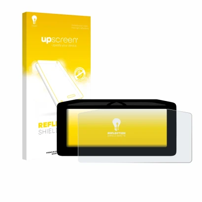 Vorderseite einer Produktverpackung mit dem Markenlogo upscreen. Daneben ist das Gerät Ducati Streetfighter V4 2025 Tachoanzei