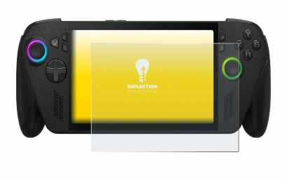 Abbildung des Geräts ASUS ROG Xbox Ally X mit einer Vielzahl des Displayschutzes.