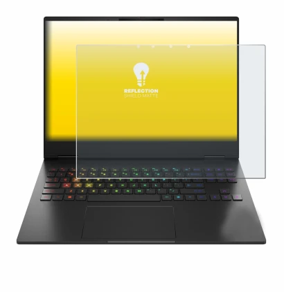 Abbildung des Geräts HP Omen Transcend 16-u1000nl mit einer Vielzahl des Displayschutzes.