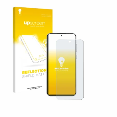 Vorderseite einer Produktverpackung mit dem Markenlogo upscreen. Daneben ist das Gerät OnePlus 15R mit dem zugehörigen Display